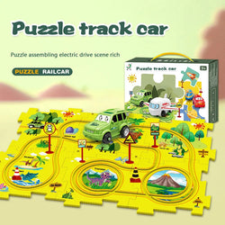 FunRace™ Puzzle-Autobahn-Rennen