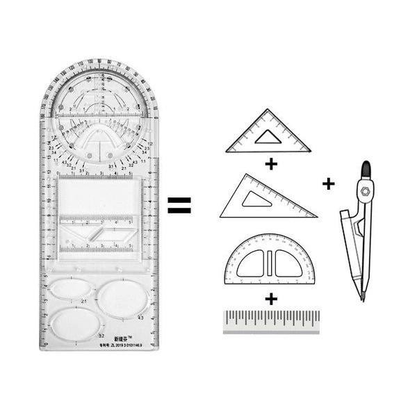 ArchiCraft™ Multifunktionales geometrisches Architektenlineal (1+1 GRATIS!)