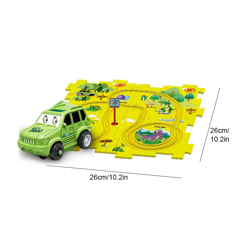 FunRace™ Puzzle-Autobahn-Rennen