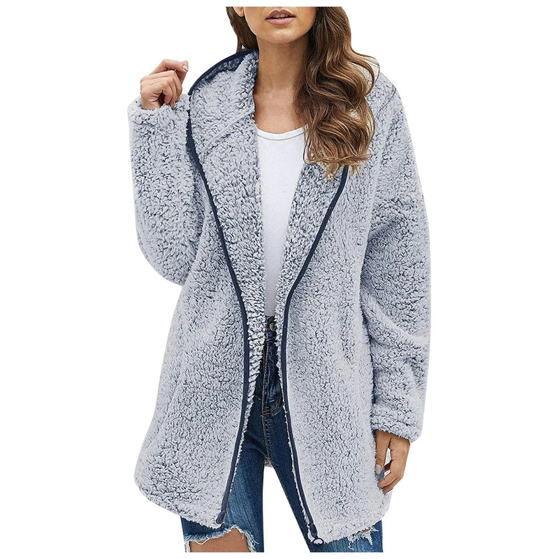 WarmFleece™ Daunen Kragen Plüsch Jacke