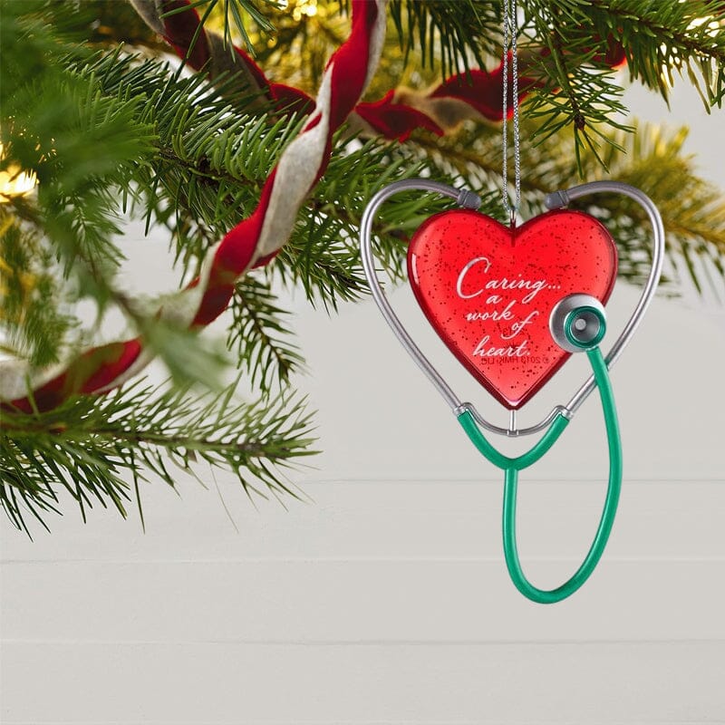 HeartyDecor™ Weihnachtsbaum Acryl Herz Stethoskop Dekor (1+1 GRATIS!)