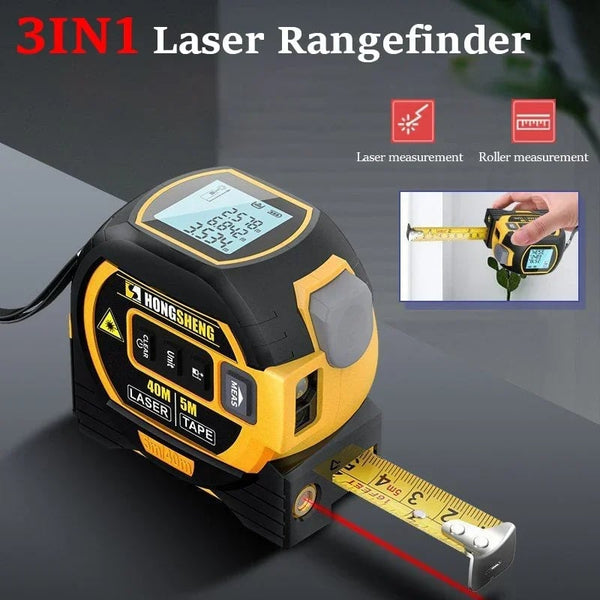 DIYBuilders™ 3-in-1-Infrarot-Laser-Maßband