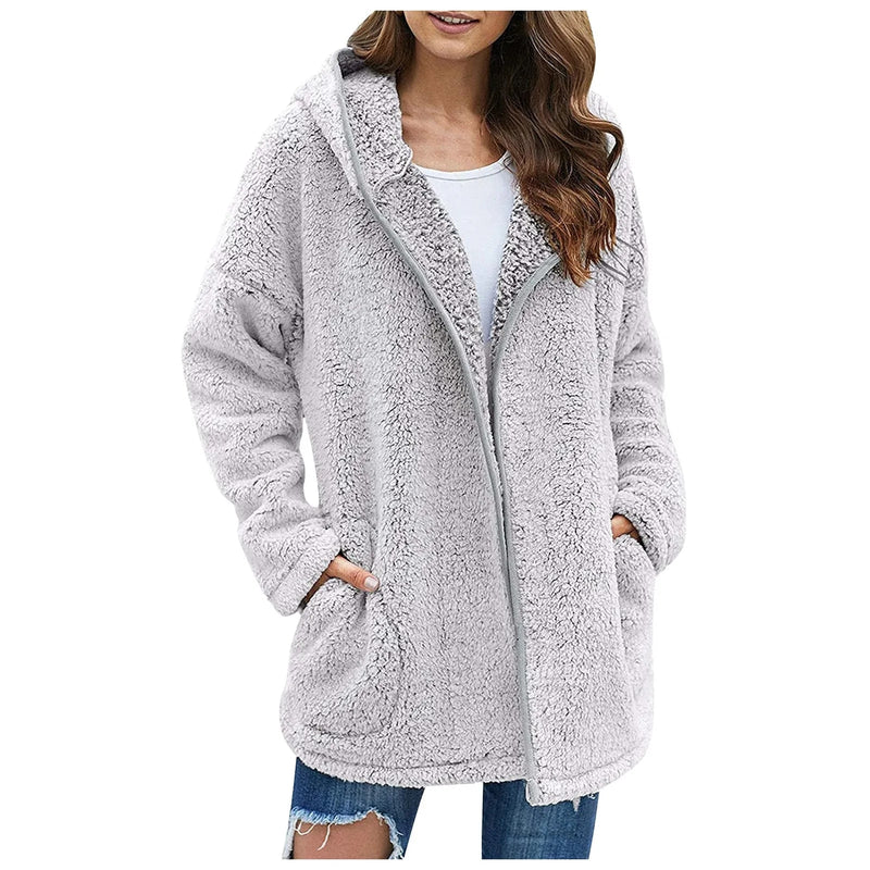 WarmFleece™ Daunen Kragen Plüsch Jacke