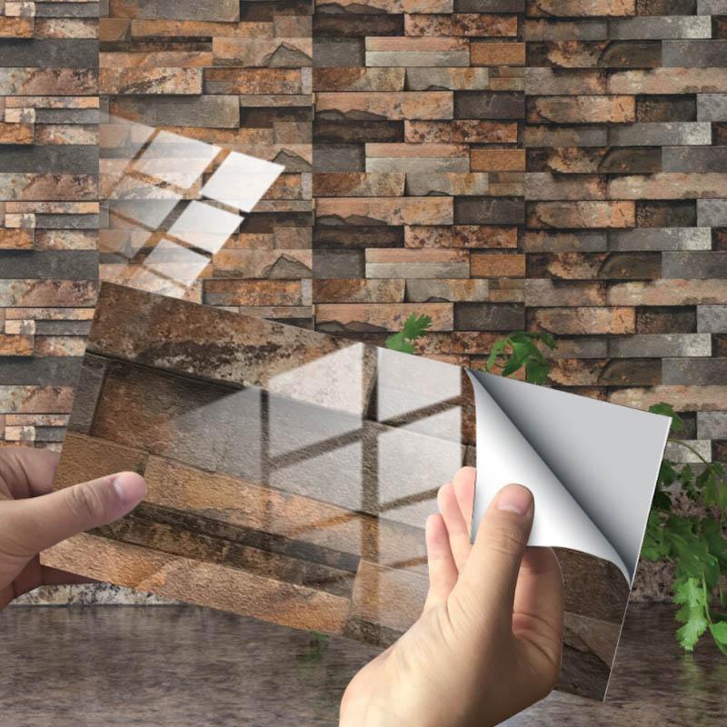 HomeDesign™ Wasserdichte selbstklebende 3D-Fliesen-Wandsticker
