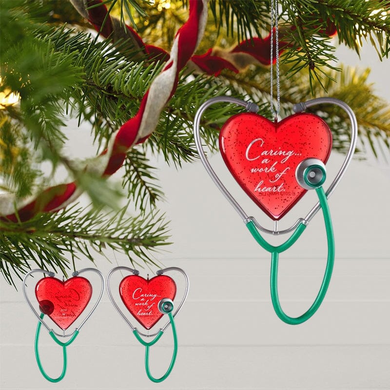 HeartyDecor™ Weihnachtsbaum Acryl Herz Stethoskop Dekor (1+1 GRATIS!)