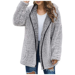 WarmFleece™ Daunen Kragen Plüsch Jacke