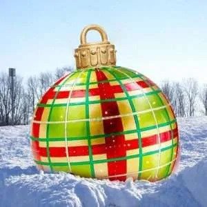 GiantDecor™ 60cm aufblasbare Weihnachtskugel Dekor