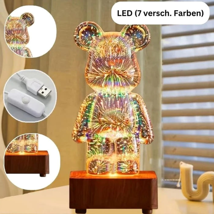 3DBear™ Feuerwerksbär-Nachtlampe