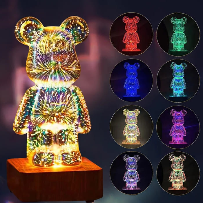 3DBear™ Feuerwerksbär-Nachtlampe