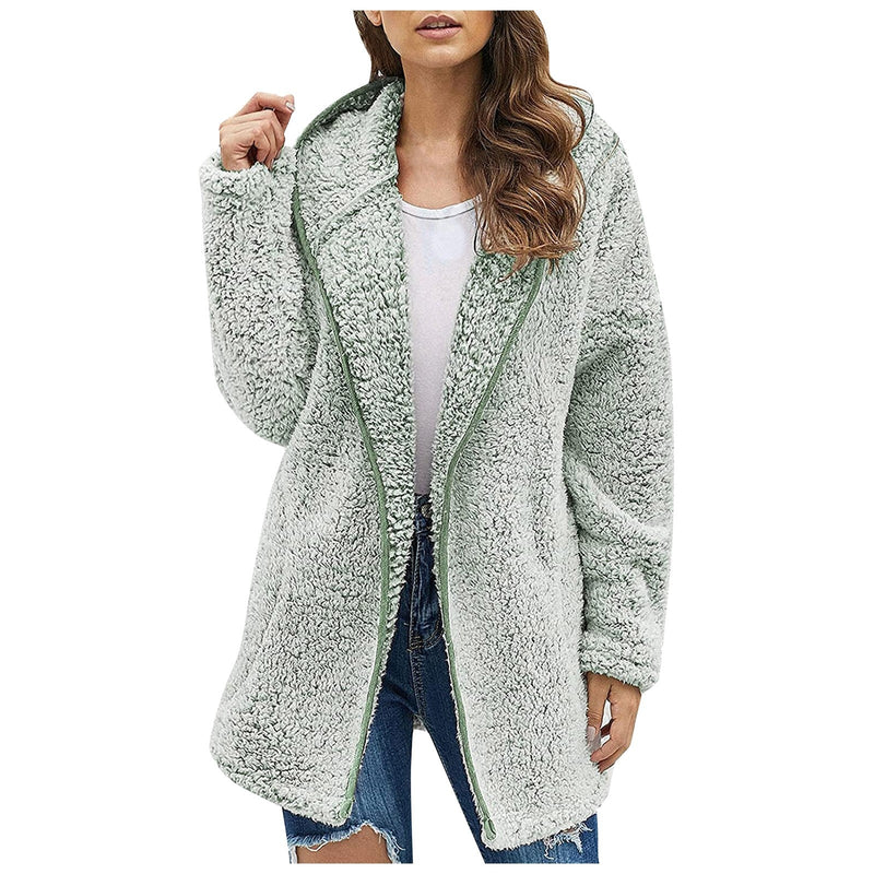 WarmFleece™ Daunen Kragen Plüsch Jacke