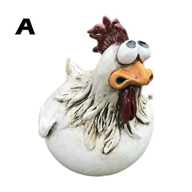 Funny Chicken - Gartenzaun-Dekor