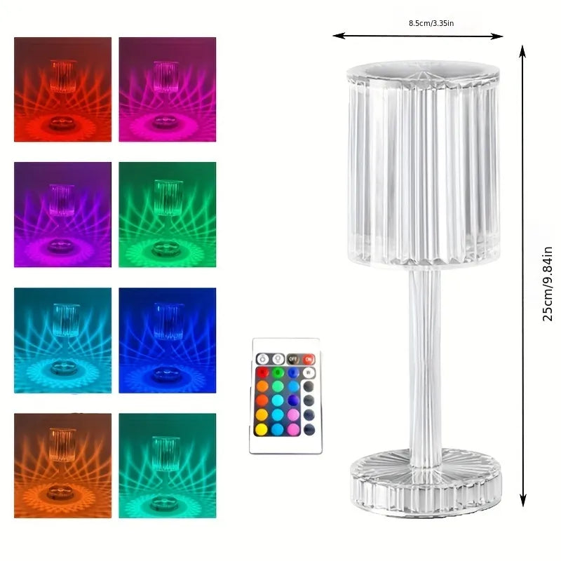 CrystalGlow™ Tischleuchte mit Touch-Steuerung